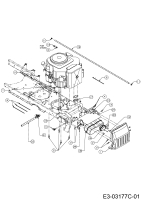 Cub Cadet Ersatzteile Zero Turn All Rounder 1050 17AH9BKP603  (2009) Motorzubehör