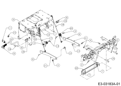 Cub Cadet Ersatzteile Zero Turn All Rounder 1050 17AH9BKP603  (2007) Mähwerksaushebung