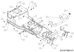 Cub Cadet Ersatzteile Zero Turn All Rounder 1050 17AH9BKP603  (2007) Rahmen