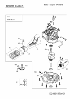 Ersatzteile MTD-Motoren Vertikal 1P61NHB Typ: 752Z1P61NHB  (2013) Rumpfmotor