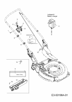 Ersatzteile MTD Benzin Rasenmäher mit Antrieb Smart 46 SPOE Typ: 12AETCS7600  (2014) Elektroteile, Zündschloss 