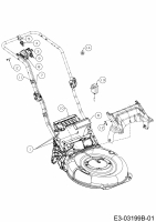 Ersatzteile MTD Benzin Rasenmäher mit Antrieb Smart 53 SPOE Typ: 12AEPCS7600  (2016) Elektroteile 