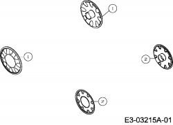 Ersatzteile Budget Motormäher mit Antrieb BBM 46-1 ROHV Typ: 12C-J2JD619  (2009) Radkappen