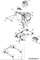 Ersatzteile Bolens Elektromäher BL 1033 EP Typ: 18C-M4D-684  (2007) Höhenverstellung, Mähwerksgehäuse