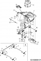 Ersatzteile Bolens Elektromäher BL 1440 EP Typ: 18D-N4S-684  (2009) Höhenverstellung, Mähwerksgehäuse