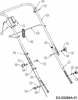 Ersatzteile Mac Allister Elektromäher 1440 E Typ: 18C-N4S-C68  (2007) Holm, Schalter