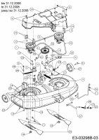 Ersatzteile Black Edition Rasentraktoren 155-96 Typ: 13AM777F615  (2009) Mähwerk F (38/96cm) bis 31.12.2008