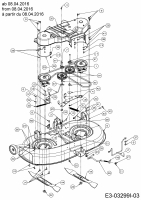 Ersatzteile Tigara Rasentraktoren TG 22/107 H Typ: 13HT79KG649  (2016) Mähwerk G (42/107cm) ab 08.04.2016