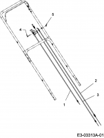 Ersatzteile MTD Benzin Rasenmäher mit Antrieb SP 53 GHWO Typ: 12A-56MF600  (2007) Bowdenzüge 