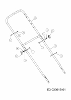 Ersatzteile MTD Benzin Rasenmäher mit Antrieb 46 SPHM-HQ Typ: 12D-J2AQ616  (2012) Holm 