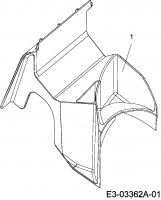 Ersatzteile MTD Benzin Rasenmäher mit Antrieb 46 SPO Typ: 12E-J2JD676  (2012) Mulchstopfen 