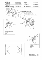 Ersatzteile MTD Motorhacke T/380 M Typ: 21C-38MT678  (2008) Hacksterne, Pflanzenschutzscheibe 