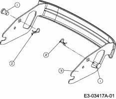 Ersatzteile Yard-Man Rasentraktoren HN 5150 K Typ: 13BI514N643  (2007) Stoßstange