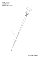 Cub Cadet Ersatzteile Rasentraktoren CC 1019 HG 13AJ93AG603  (2014) Chokezug bis 09.12.2013