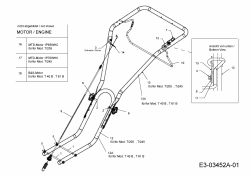 Ersatzteile WOLF-Garten Motorhacke T 61 B Typ: 21B-253A650  (2014) Holm, Motor 