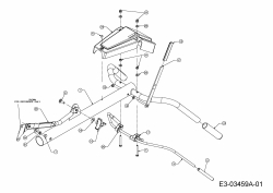 Ersatzteile MTD Motorhacke T 380 B 700 Typ: 21D-382X602  (2014) Holm 