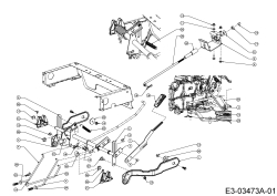 Cub Cadet Ersatzteile Zero Turn RZT S 46 17AICBDT603  (2014) Mähwerksaushebung