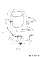 Cub Cadet Ersatzteile Zero Turn Z-Force S 60 17BSDGHD010  (2018) Sitz