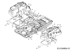 Cub Cadet Ersatzteile Zero Turn Z-Force SZ 48 17AIDGHB010  (2014) Sitzplatte, Trägerplatte Tank, Tankverkleidung