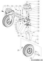 Cub Cadet Ersatzteile Zero Turn XZ3 122 17BIDGHB603  (2019) Vorderachse