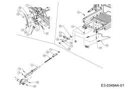 Cub Cadet Ersatzteile Zero Turn Z-Force SZ 48 17AIDGHB603  (2014) Mähwerksaushebung 1