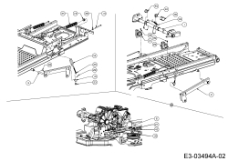 Cub Cadet Ersatzteile Zero Turn Z-Force SZ 48 17AIDGHB603  (2014) Mähwerksaushebung 2