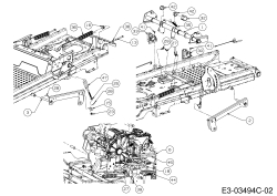 Cub Cadet Ersatzteile Zero Turn Z-Force SZ 48 17AIDGHB603  (2016) Mähwerksaushebung 2