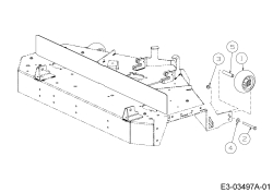Cub Cadet Ersatzteile Zero Turn XZ3 122 17BIDGHB603  (2017) Räder Mähwerk
