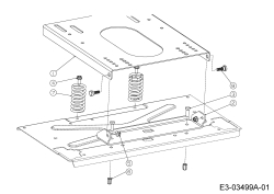 Cub Cadet Ersatzteile Zero Turn XZ3 122 17BIDGHB603  (2017) Sitzträger