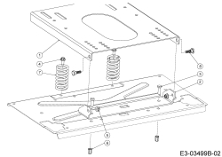 Cub Cadet Ersatzteile Zero Turn XZ3 122 17CIDGHB603  (2021) Sitztraeger