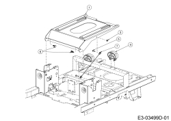 Cub Cadet Ersatzteile Zero Turn XZ5 L127 17AIEACL603 (2023) Sitztraeger