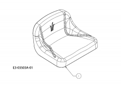 Ersatzteile MTD Rasentraktor Minirider 60 E Typ: 13A3054-600  (2008) Sitz 