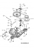 Ersatzteile Greencut Rasentraktoren AT 506/08 Typ: 13A2054-439  (2008) Fahrantrieb