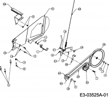 Ersatzteile MTD Motorhacke T/450 Typ: 21AB454B678  (2008) Bowdenzug, Keilriemen 