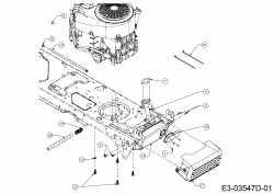 Ersatzteile MTD Rasentraktor 22/46 Typ: 13AT77KT308  (2016) Motorzubehör 