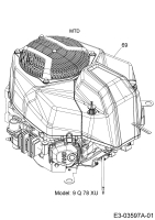 Cub Cadet Ersatzteile Zero Turn XZ2 117I 17AWCBYT603  (2019) Motor MTD