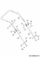 Ersatzteile WOLF-Garten Benzin Rasenmäher ohne Antrieb S 4200 Typ: 11A-LO5N650  (2015) Holm 