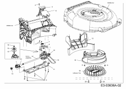 Ersatzteile WOLF-Garten Benzin Rasenmäher mit Antrieb A 420 AHW Typ: 12A-LV5N650  (2015) Getriebe 