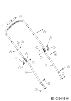 Cub Cadet Ersatzteile Motormäher mit Antrieb CC 46 SPH HW 12AQTVAQ603  (2014) Holm