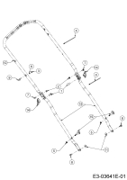 Cub Cadet Ersatzteile Motormäher mit Antrieb LM2 CR46 12B-TS5C603 (2019) Holm
