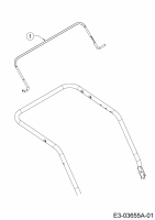 Ersatzteile WOLF-Garten Benzin Rasenmäher ohne Antrieb Expert 460 Typ: 11B-TUKC650  (2017) Bremsbügel 