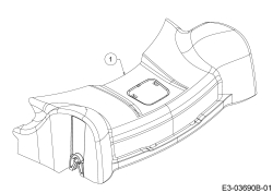 Cub Cadet Ersatzteile Motormäher mit Antrieb CC 53 SPO V 12ABPQKC603  (2016) Abdeckung Vorderachse