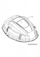 Cub Cadet Ersatzteile Elektromäher CC 48 E HW 18A-11K-603  (2013) Motorabdeckung