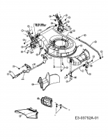 Ersatzteile Variolux Motormäher V-50 BC Typ: 11A-128R620  (2008) Höhenverstellung, Mähwerksgehäuse, Räder