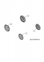 Ersatzteile M Tech Motormäher mit Antrieb M 4645 SP Typ: 12D-J2M2605  (2009) Radkappen