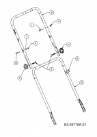 Ersatzteile M Tech Motormäher mit Antrieb M 5355 SP Typ: 12C-84MF605 (2008) Holm