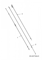 Ersatzteile MTD Benzin Rasenmäher mit Antrieb 53 SPOHW Typ: 12A-85MF600  (2008) Bowdenzüge 