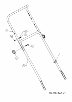 Ersatzteile M Tech Motormäher mit Antrieb M 5360 SPHWK Typ: 12A-867D605  (2008) Holm