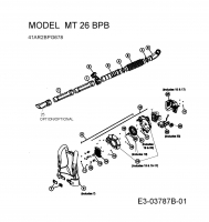 Ersatzteile MTD Laubbläser Laubsauger MT 26 BPB Typ: 41AR2BPG678  (2009) Grundgerät 