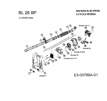 Ersatzteile Bolens Laubbläser, Laubsauger BL 26 BP Typ: 41AR2BPG684  (2008) Grundgerät